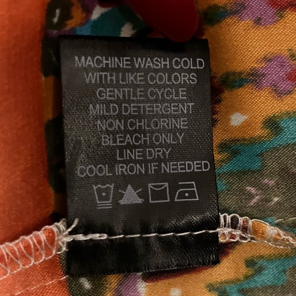 Miss Sixty M60 Graphic Color Block Sleeveless Collared Dress Size 10 - Picture 10 of 12